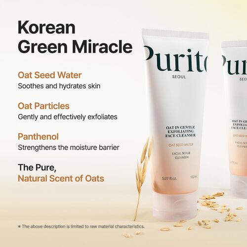 Purito Seoul Oat In Gentle Exfoliating Face Cleanser 150ml