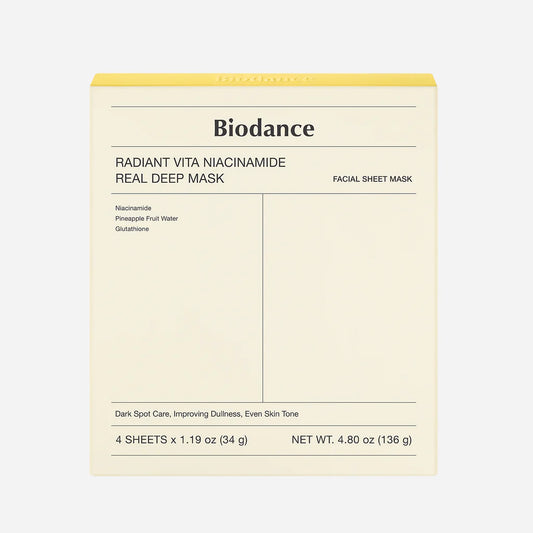 Biodance Radiant Vita Niacinamide Real Deep Mask Box (34g*4ea)