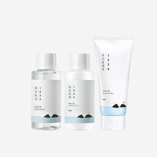 Round Lab 1025 Dokdo On The Go Kit (Cleanser 40ml + Toner 50ml + Lotion 50ml)