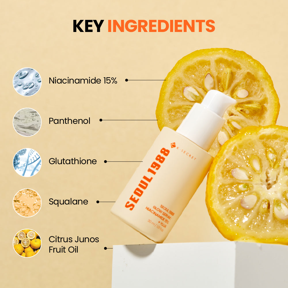 KSECRET Seoul 1988 Glow Serum : Niacinamide 15% + Yuja 30ml