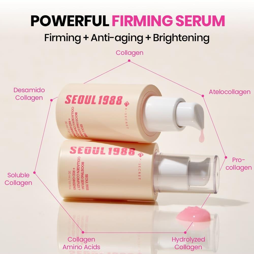 KSECRET Seoul 1988 Boosting Serum: Collagen Complex 7 + Red Ginseng 30ml