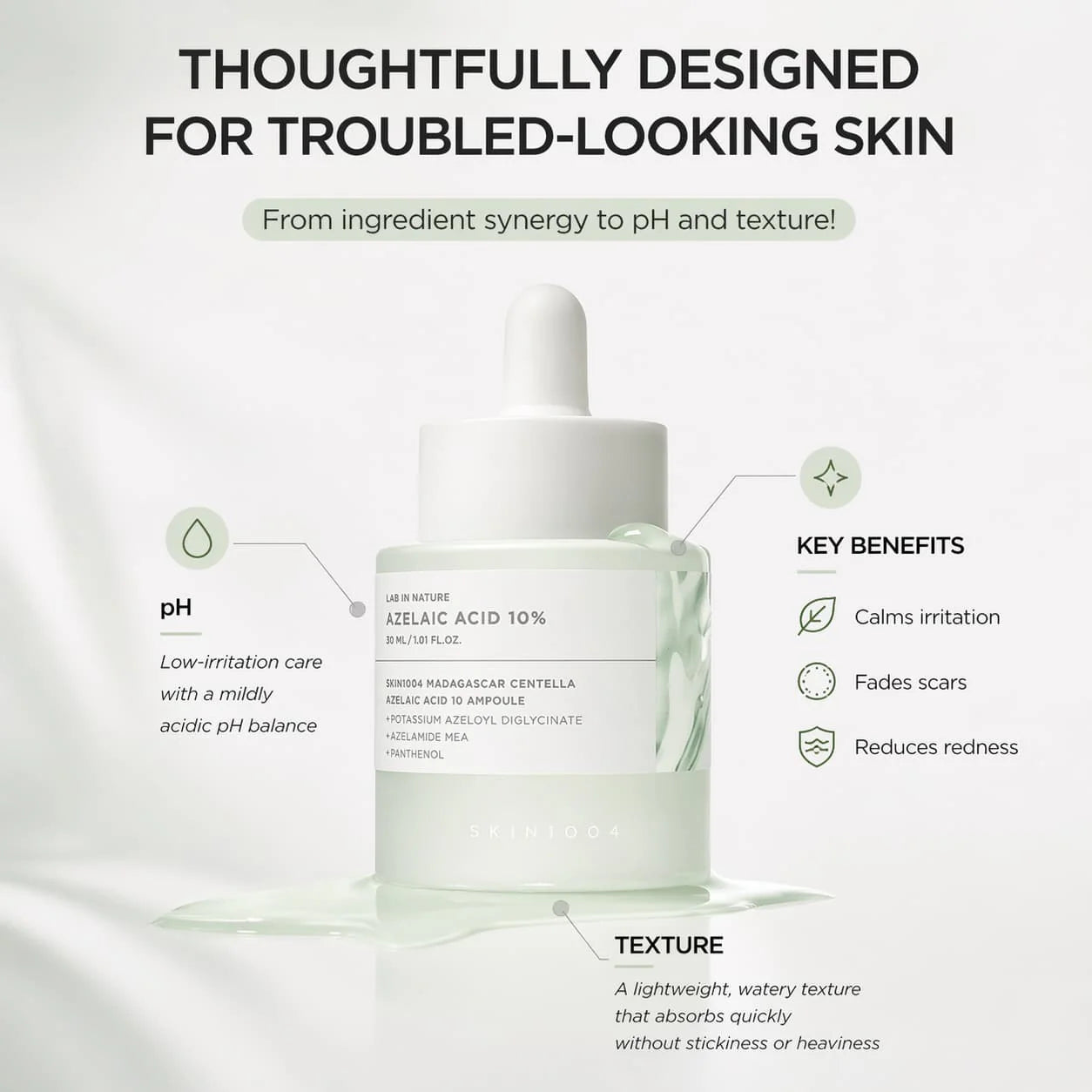 Skin1004 Madagascar Centella Azelaic Acid 10 Ampoule - 30ml