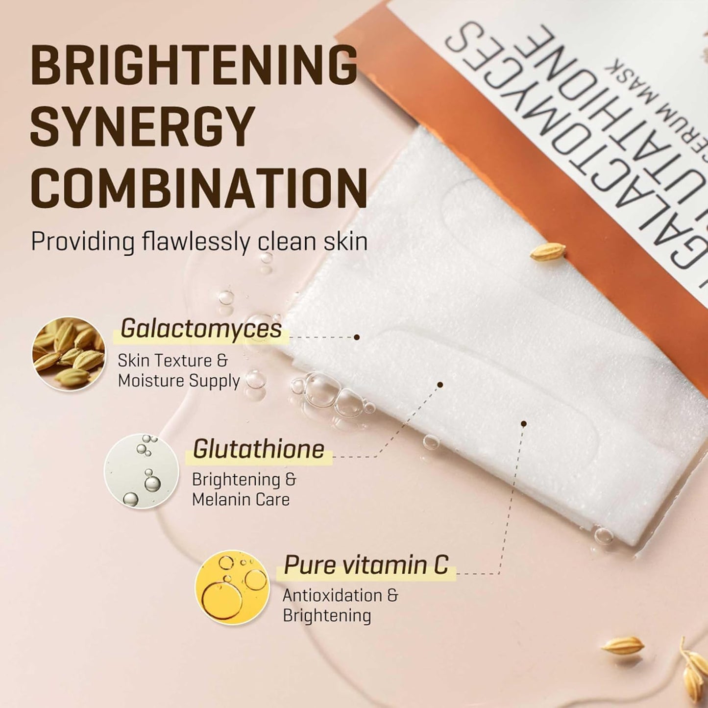 SOME BY MI Galactomyces Glutathione Glow Serum Mask - 1 pc