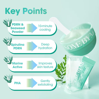 [NEW LAUNCH] SOME BY MI Spirulina PDRN Soothing Sherbet Mask (10 PCS)