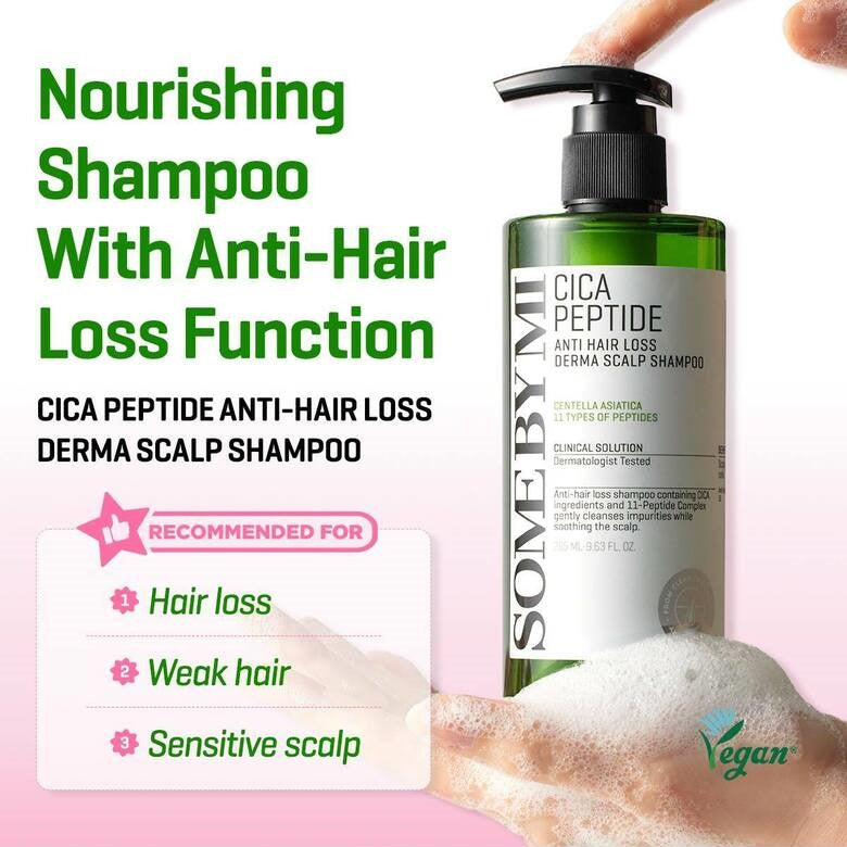 Some Shampoo SOME BY MI Cica Peptide Anti Hair Loss Derma Scalp Shampoo 285ml – K ...
