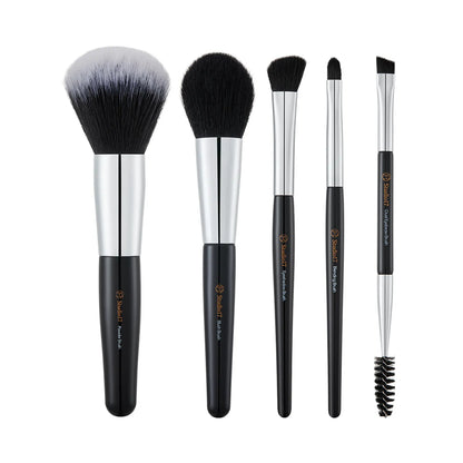 Studio17 Portable makeup brush set with mesh storage pouch and brush covers