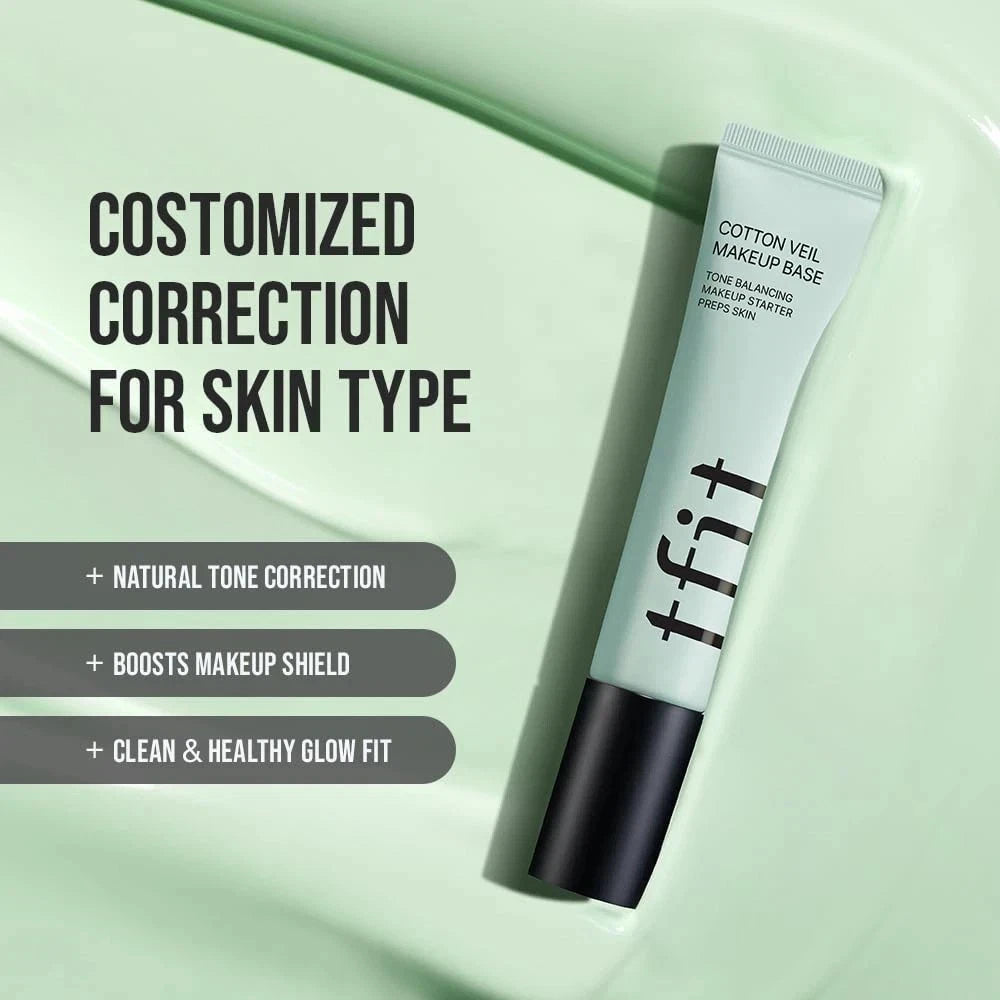 TFIT Cotton Veil Makeup Base 01 Green 30ml