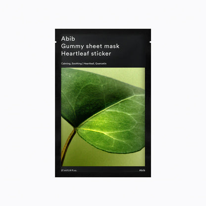Abib Gummy Sheet Mask Heartleaf Sticker - 1pc (27ml)