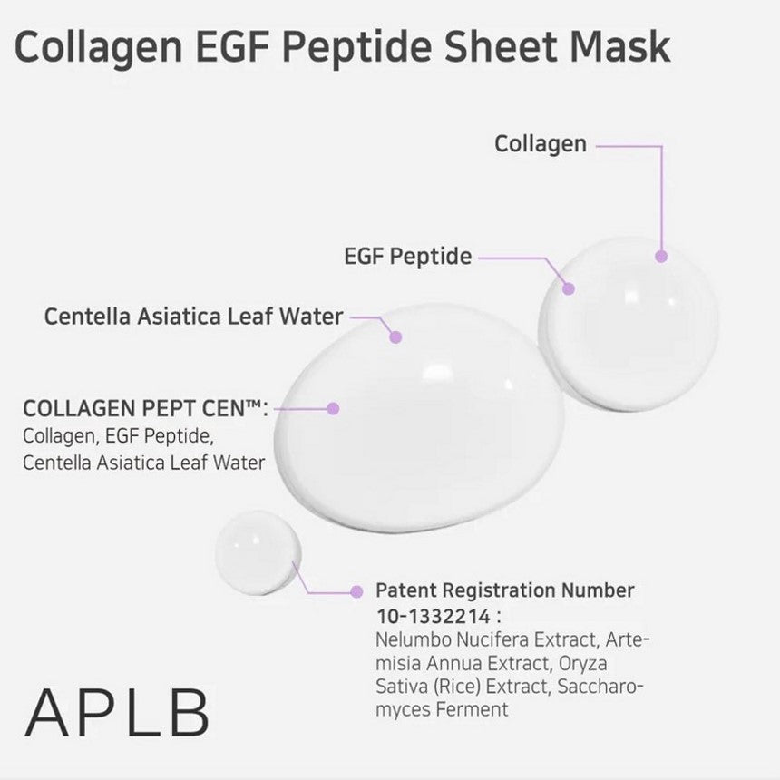 APLB Collagen EGF Peptide Sheet Mask 25ml - 1 pc