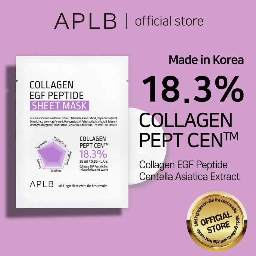 APLB Collagen EGF Peptide Sheet Mask 25ml - 1 pc