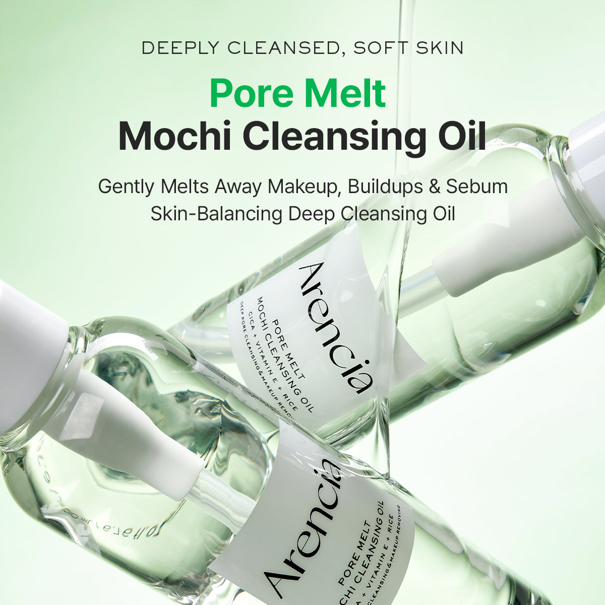 Arencia Pore Melt Mochi Makeup-Removing Cleansing Oil 200ml