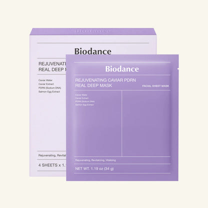 [NEW] BIODANCE Rejuvenating Caviar PDRN Real Deep Mask Box (4 pcs)