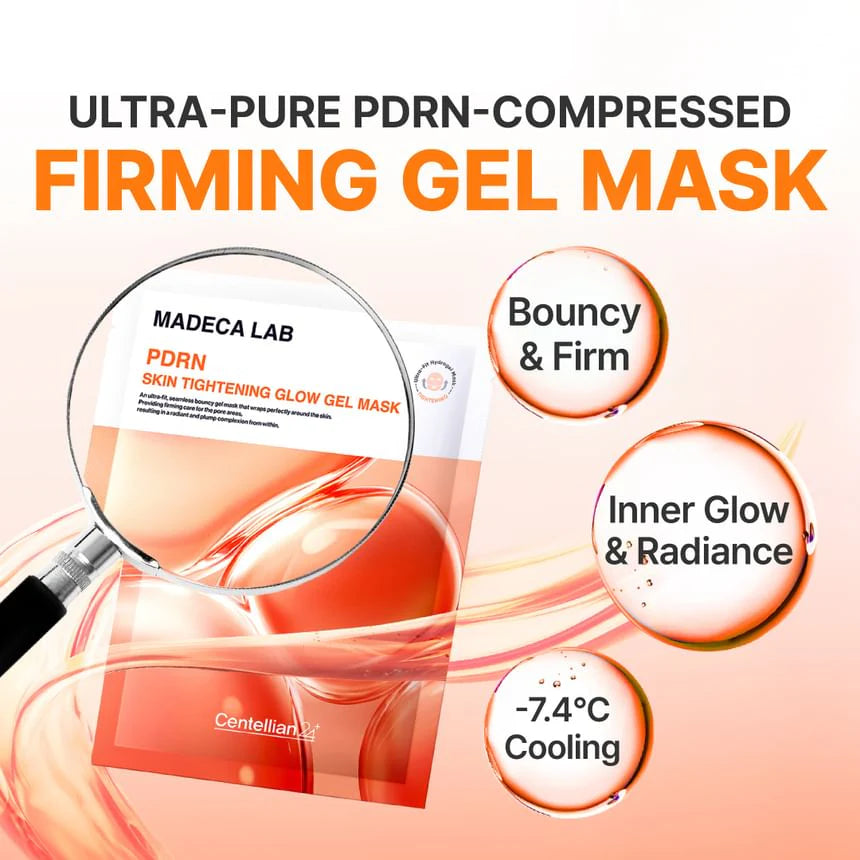 Centellian24 PDRN Skin Tightening Glow Gel Mask Box Set - 5 pcs