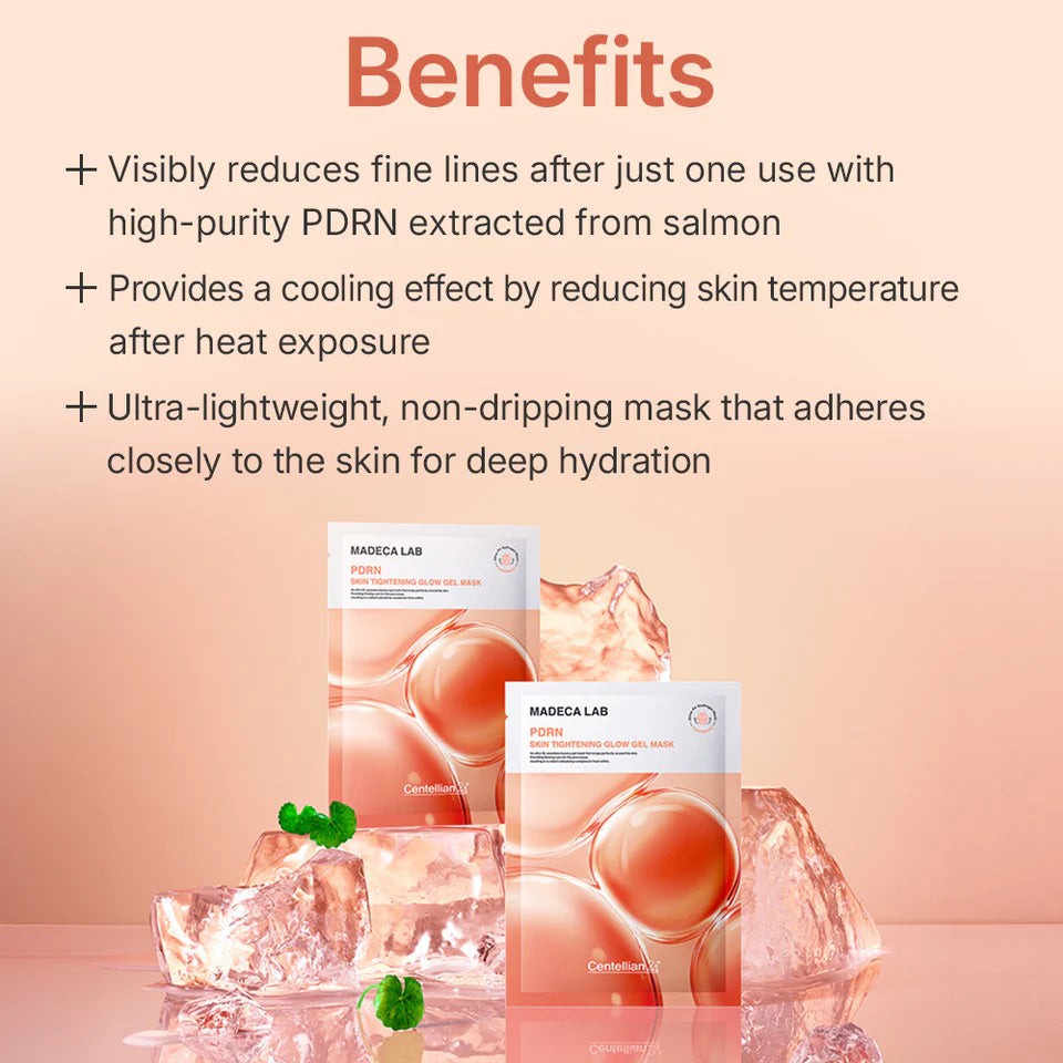 Centellian24 PDRN Skin Tightening Glow Gel Mask Box Set - 5 pcs