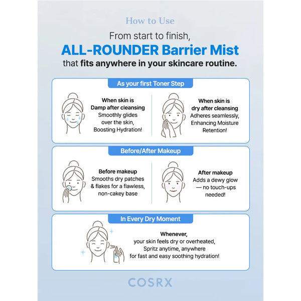 COSRX The Skin Barrier Moisturizing Mist 120ml