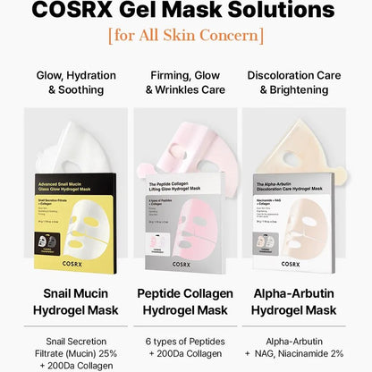 [NEW] Advanced Snail Mucin Glass Glow Hydrogel Mask (1 pc)