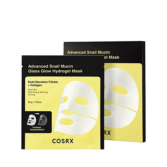 [NEW] Advanced Snail Mucin Glass Glow Hydrogel Mask Box Set (3 pcs)