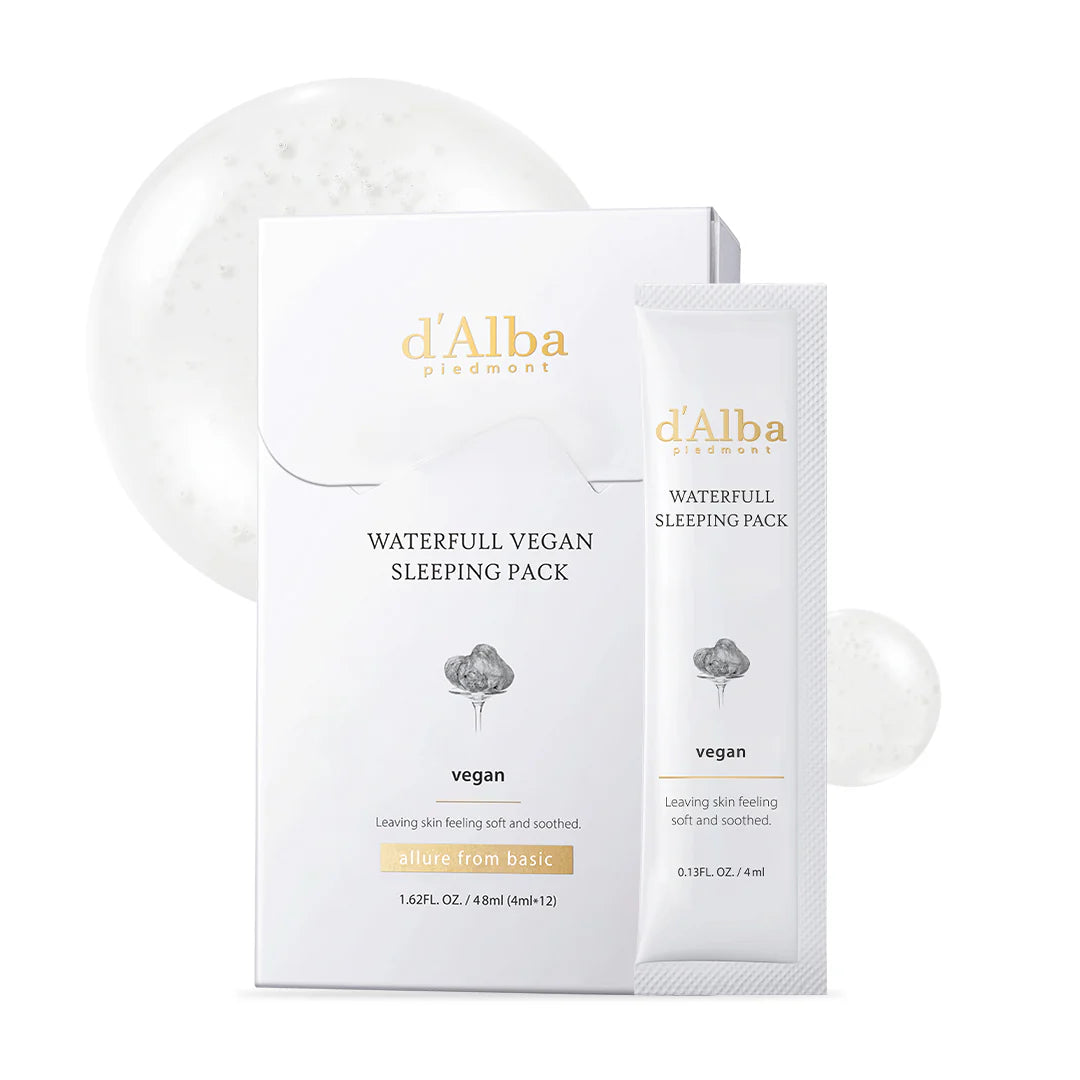 d'Alba Piedmont Waterful Vegan Sleeping Mask Box (4ml x 12 pcs)