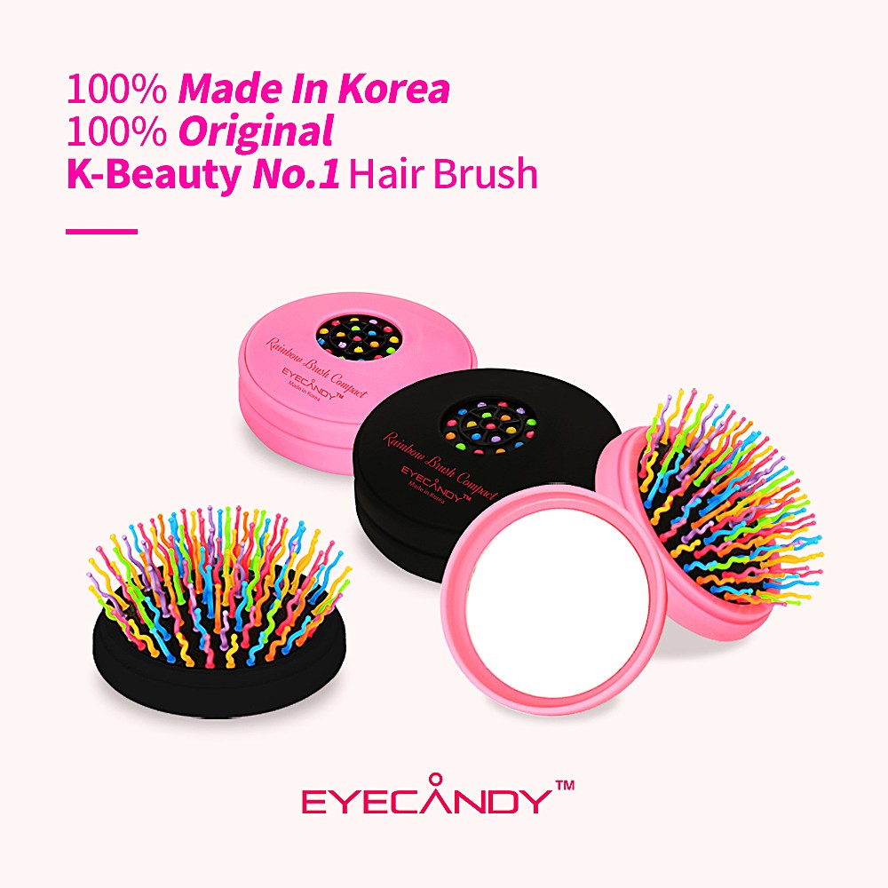 EYECANDY Rainbow Volume S Brush Compact (Black)