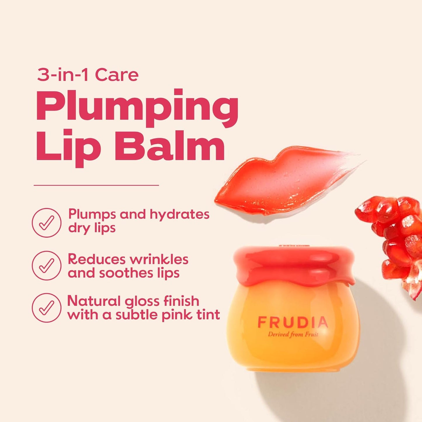Frudia Pomegranate Honey 3 in 1 Lip Balm Jar - 10g
