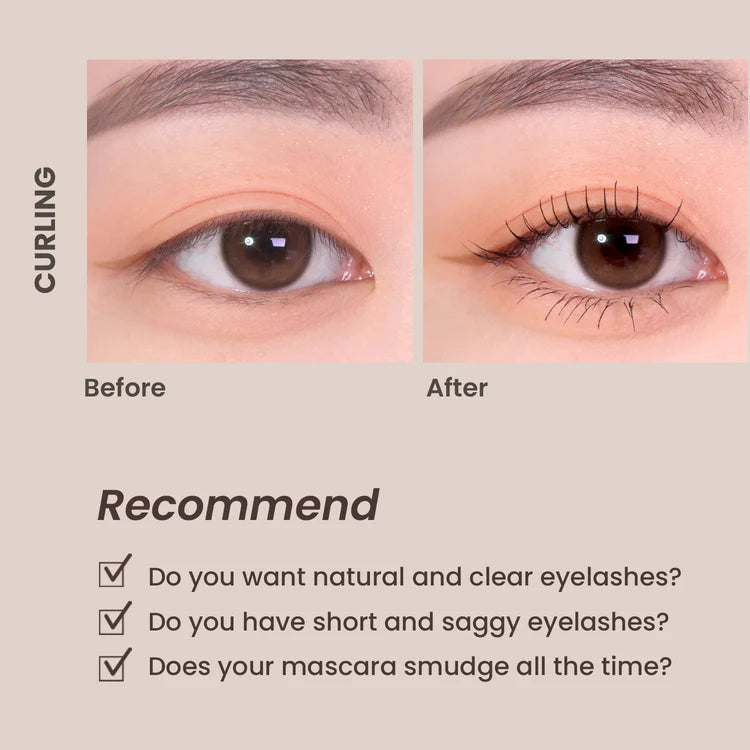 Heimish Dailism Smudge Stop Mascara Curling - Brown 9g