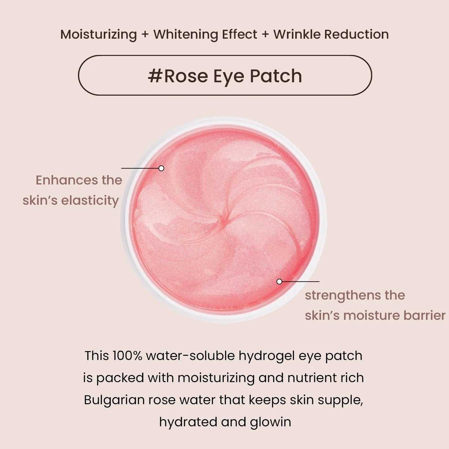 Heimish Bulgarian Rose Hydrogel Eye Patches - 60 pcs