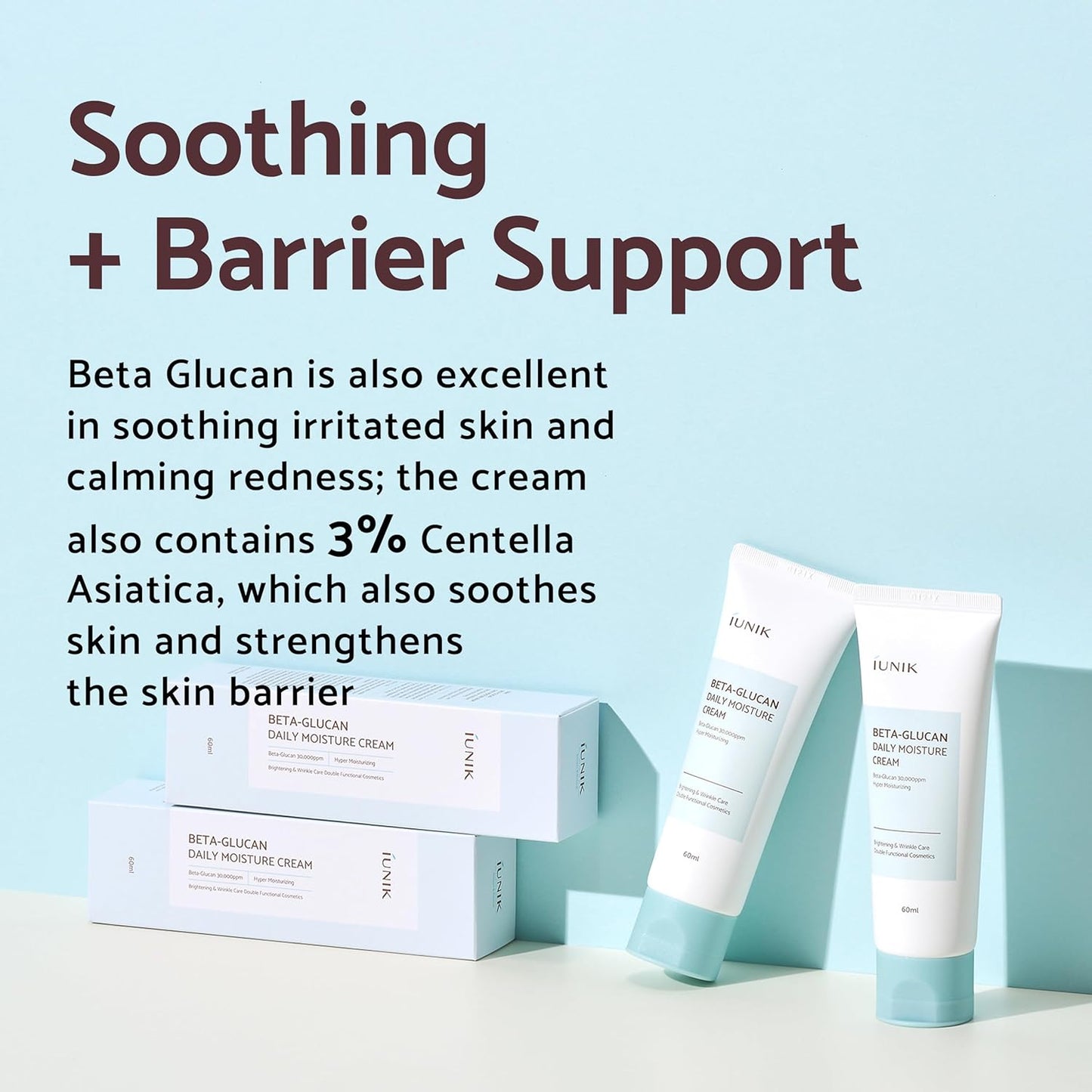 IUNIK Beta glucan daily moisture cream 60ml