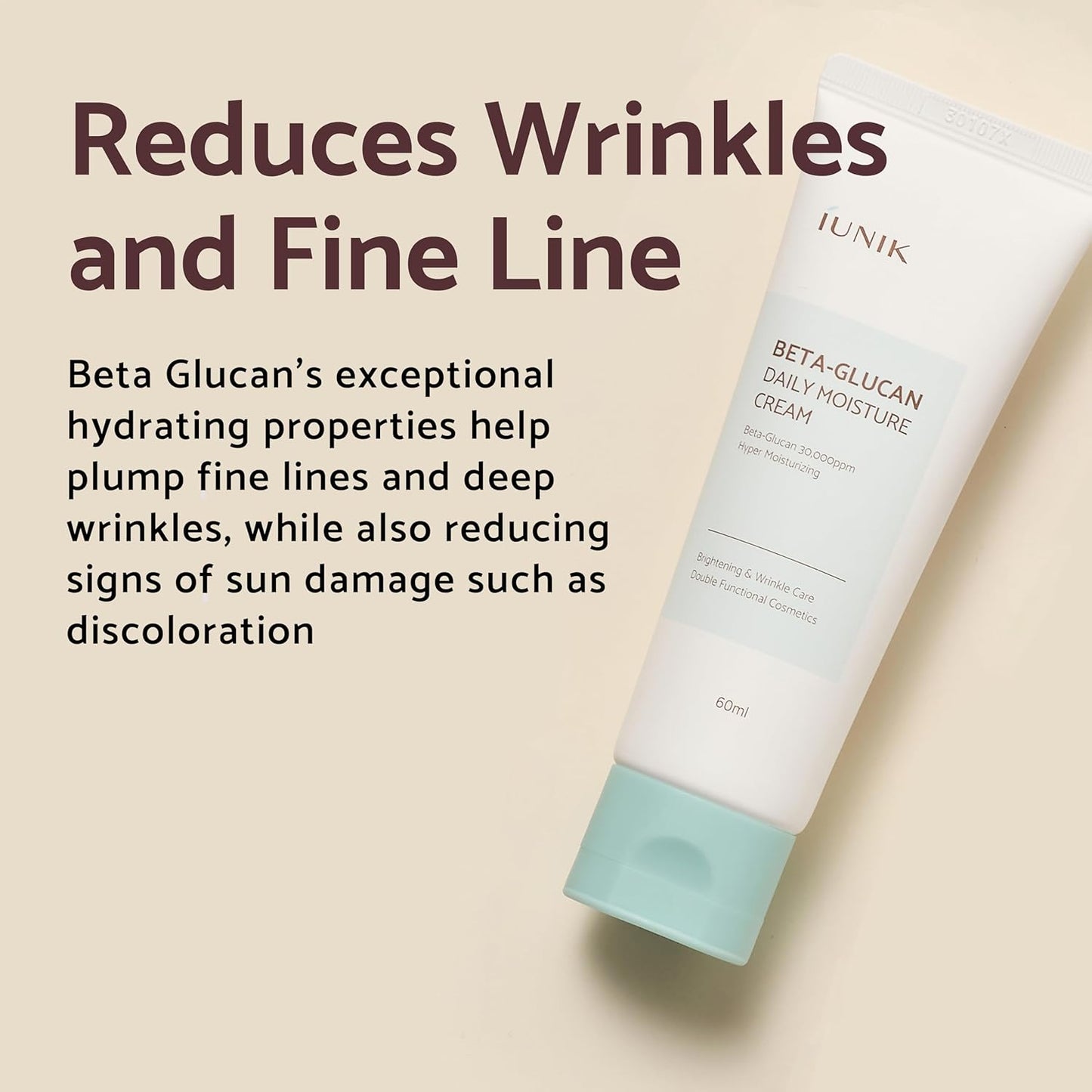 IUNIK Beta glucan daily moisture cream 60ml