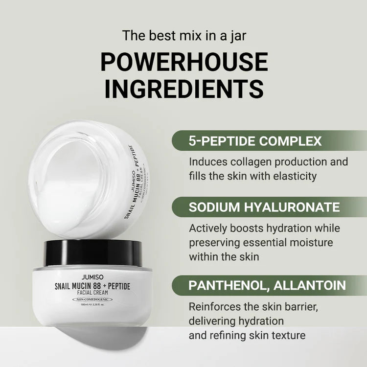 Jumiso Snail Mucin 88 + Peptide Cream - 100ml