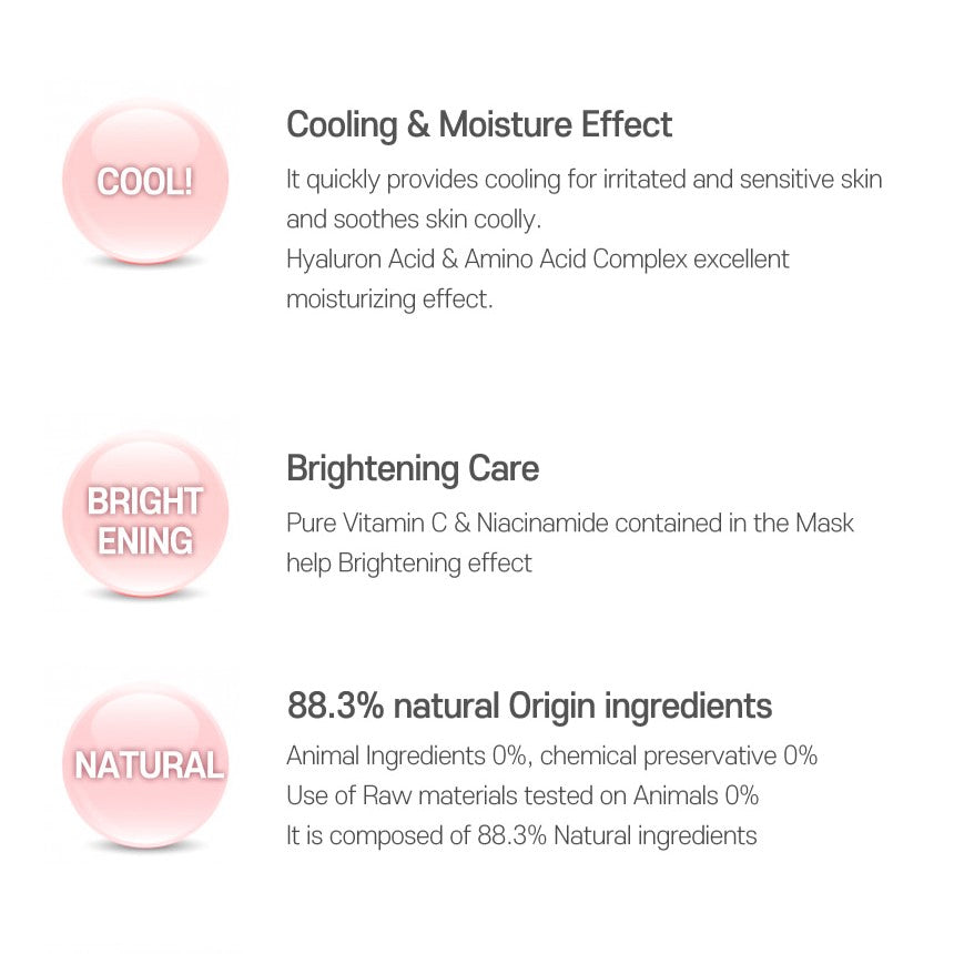 LALARECIPE Heart Goggle Brightening Mask 7g ( for eyes and cheeks) - 1 pc