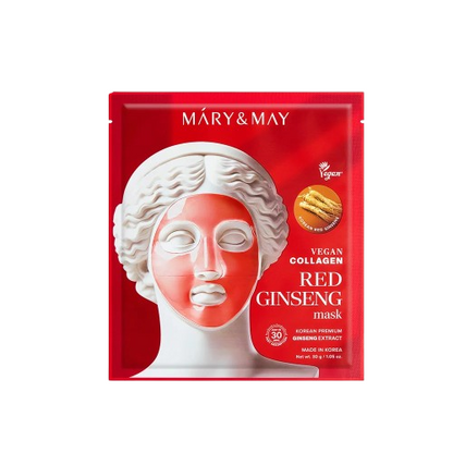 Mary & May Vegan Collagen Red Ginseng Mask - 1 pc