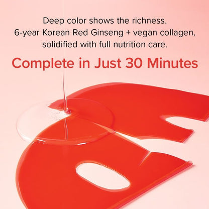Mary & May Vegan Collagen Red Ginseng Mask Set - 4 pcs