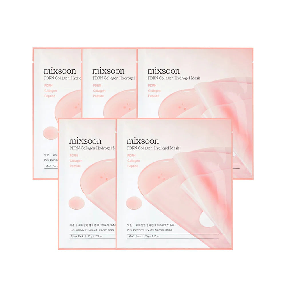 Mixsoon PDRN Collagen Hydrogel Mask Box - 5 pcs
