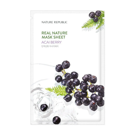 Nature Republic Real Nature Acai Berry Sheet Mask 23ml