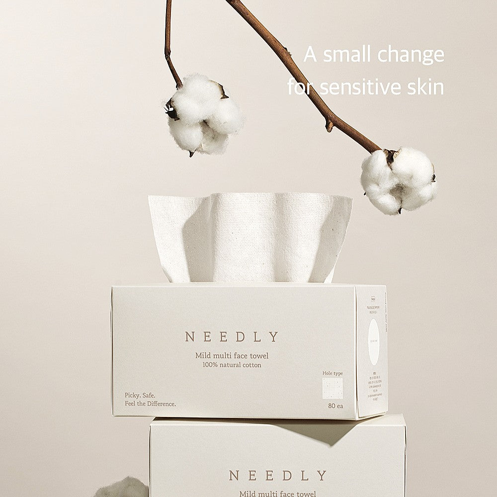 Needly Mild Multi Face Towel 80 pcs