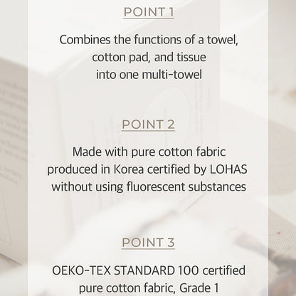 Needly Mild Multi Face Towel 80 pcs