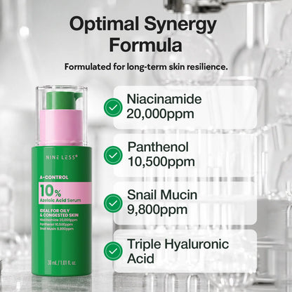 Nine Less A-Control 10% Azelaic Acid Serum 30ml