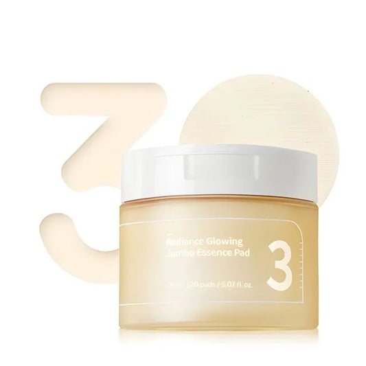 Numbuzin No.3 Radiance Glowing Jumbo Essence Pad - 70 pads / 150ml