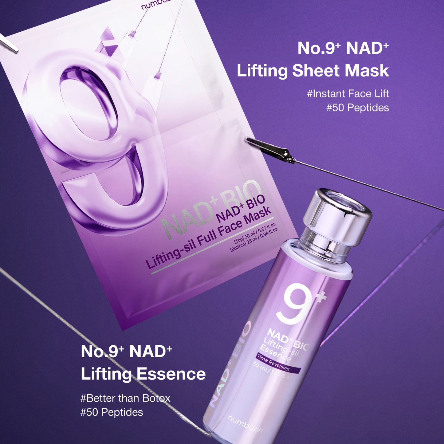 NUMBUZIN No.9 NAD Bio Lifting Full Cover Facial Mask - 1 pc