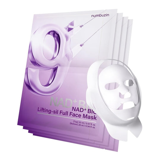NUMBUZIN No.9 NAD Bio Lifting Full Cover Facial Mask x 4 with Free Lifting Band