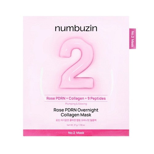 Numbuzin N0.2 Rose PDRN Overnight Mask 37g - 1 pc