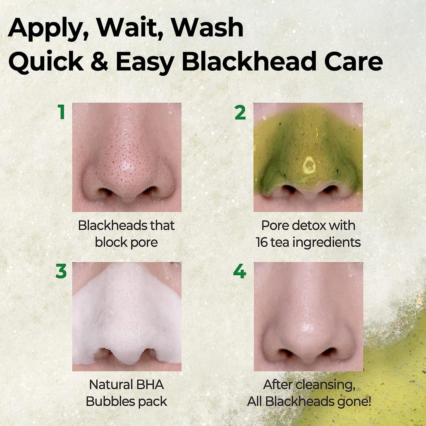 Some By Mi Bye Bye Blackhead 30 Days Miracle Green Tea Tox Bubble Cleanser 120g