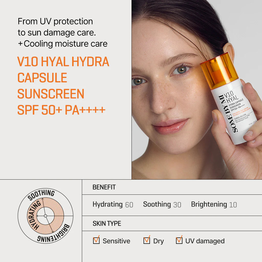 SOME BY MI V10 Hyla Hydra Capsule Sunscreen SPF50+ PA++++ - 40ml