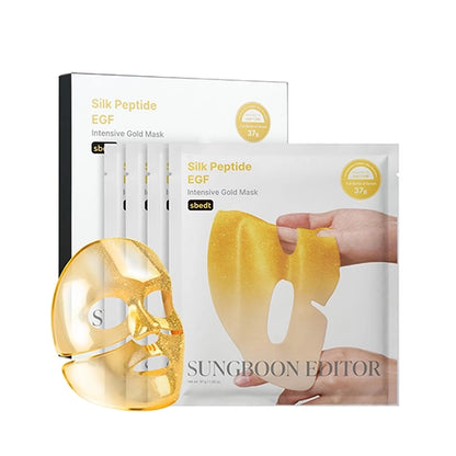 Sungboon Editor Silk Peptide EGF Gold Mask - 4 pcs