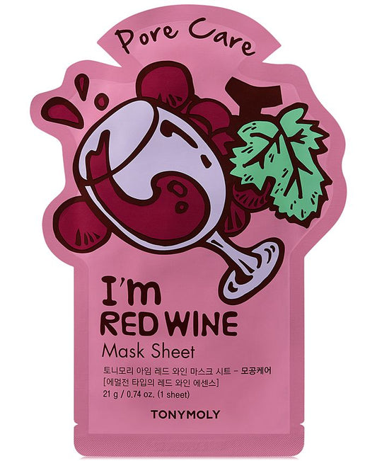 Tonymoly I'm Red Wine - Pore Care Mask Sheet - 21g
