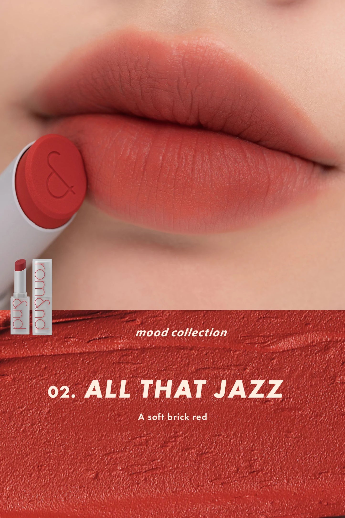 rom&nd Zero Matte Lipstick 3g - #02 All That Jazz