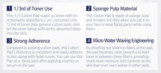 Pyunkang Yul 1/3 cotton pads -160 pcs