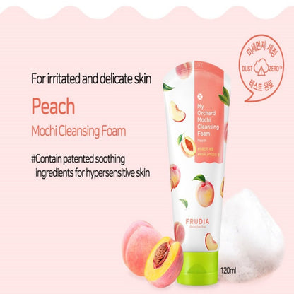 Frudia My Orchard Peach Low PH Cleansing Foam 120g - Peach, Passionfruit, Shea Butter