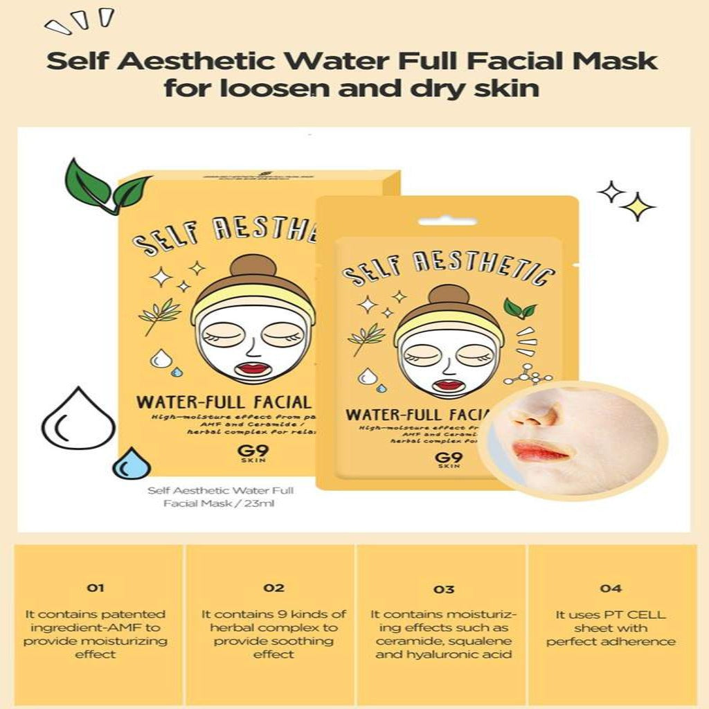 G9 SKIN Self Aesthetic Water-full Facial Mask - 1 Sheet