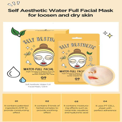 G9 SKIN Self Aesthetic Water-full Facial Mask - 1 Sheet